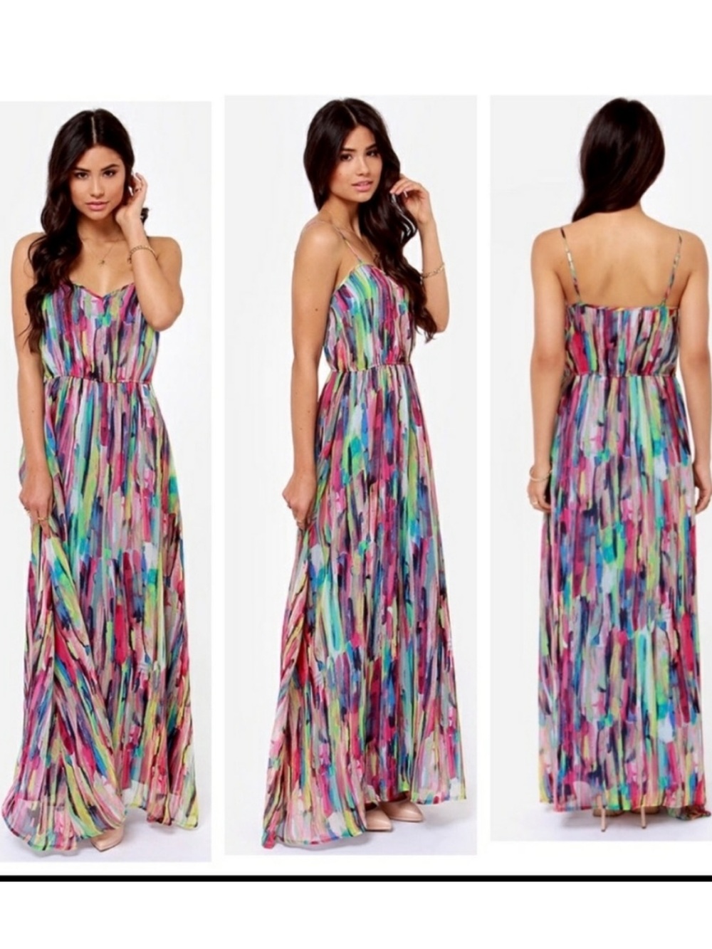 Jack By BB Dakota Print Maxi Dress Size 0